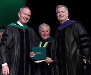 Janet Root receives honorary diploma