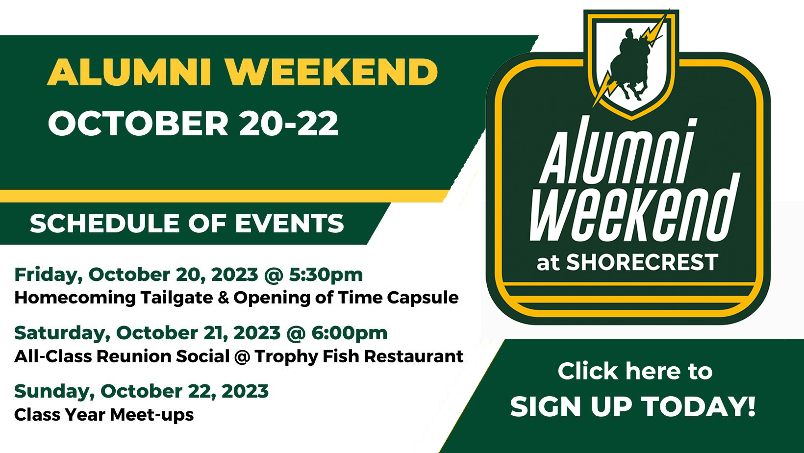 Alumni Weekend: October 20-22