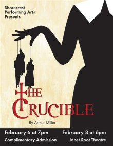 Shorecrest Performing Arts Presents "The Crucible", Feb. 8