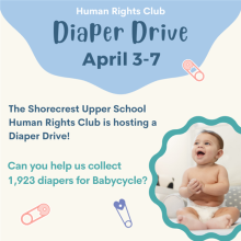 Diaper Drive, April 3-7
