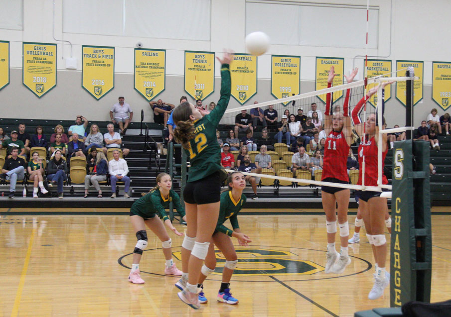 JV volleyball game